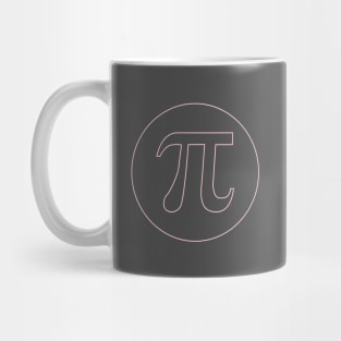 Pink Pi symbol Mug